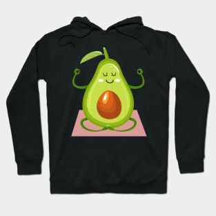 Avocado Yoga Pose Meditation Funny T Shirt Men Women Hoodie